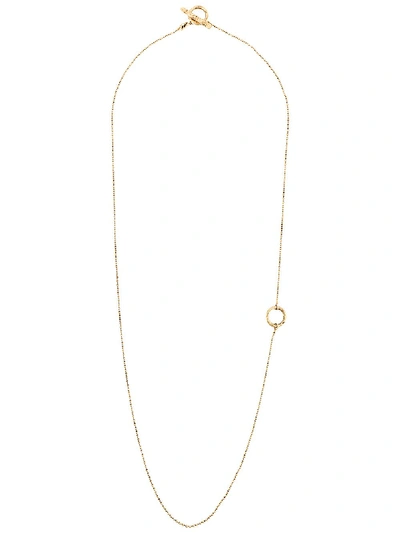 Shop Acne Studios Adjustable Beaded Chain Necklace In Gold