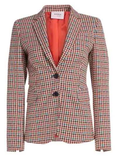 Shop Akris Punto Women's Houndstooth Blazer In Neutral