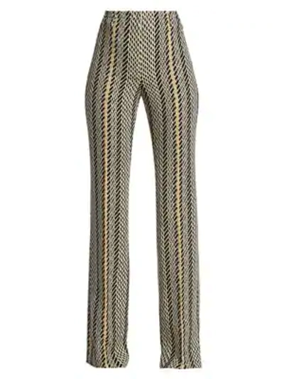 Shop Akris Farrah Double Face Tweed Bootcut Trousers In Multi
