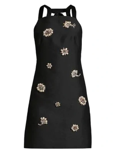 Kate spade floral embellished dress hotsell