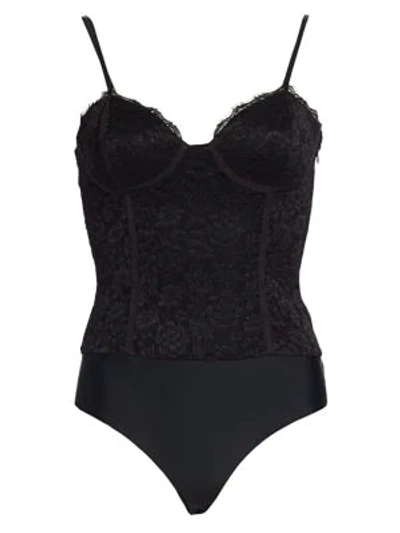Shop Cami Nyc The Gwenneth Corset Bodysuit In Black