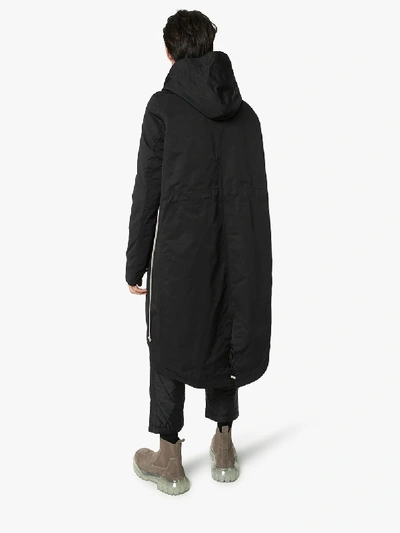 Shop Rick Owens Drkshdw Hooded Parka In Black