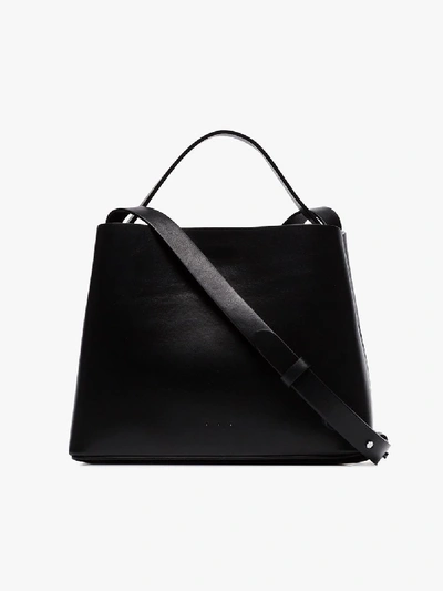 Shop Aesther Ekme Black Mini Sac Leather Shoulder Bag