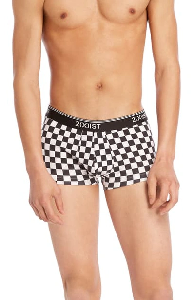 Shop 2(x)ist 3-pack No-show Trunks In Black/ White/ Lime Sherbet