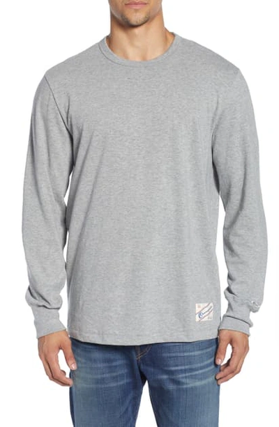 Shop Todd Snyder + Champion Regularfit Long Sleeve T-shirt In Grey Mix