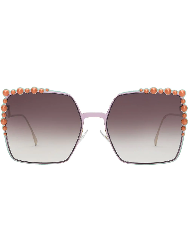 fendi embellished sunglasses