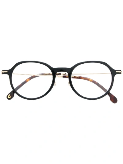 Shop Carrera Round Frame Glasses In Black