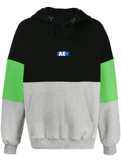 Shop Ader Error Colour Block Hoodie In Black