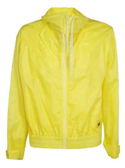 Shop Kenzo Yellow Polyamide Outerwear Jacket