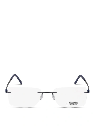 Shop Silhouette Blue Metal Glasses