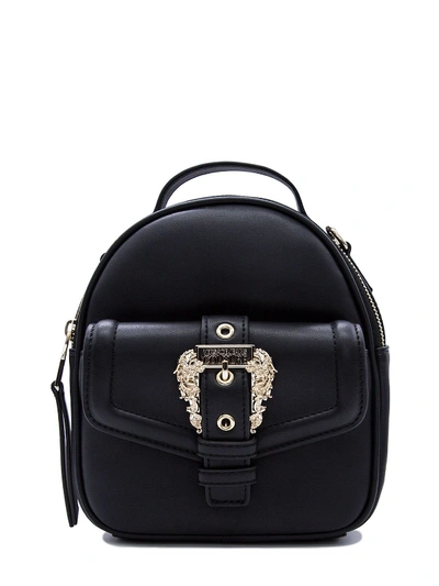 Shop Versace Jeans Black Polyurethane Backpack