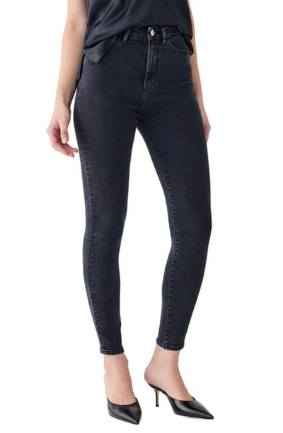Shop Dl 1961 X Marianna Hewitt Instasculpt Chrissy Ultra High Waist Ankle Skinny Jeans In Camarillo