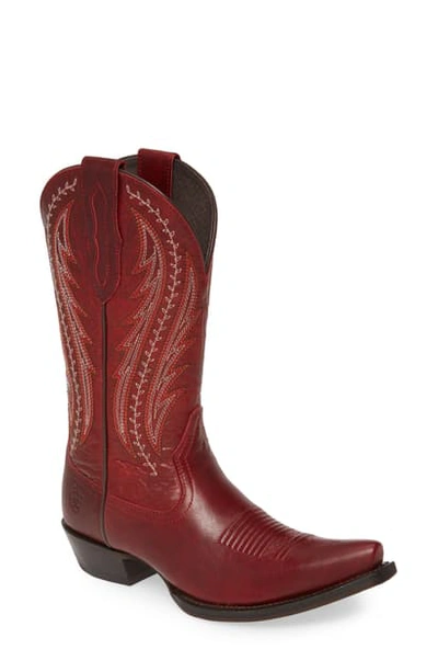 Shop Ariat Tailgate Western Boot In Sangria
