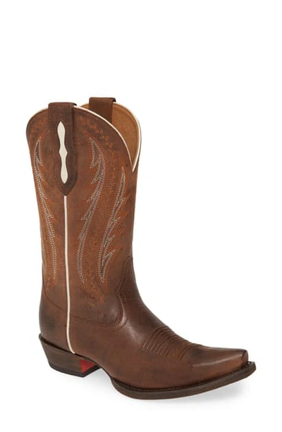 Shop Ariat Tailgate Western Boot In Weathered Rust