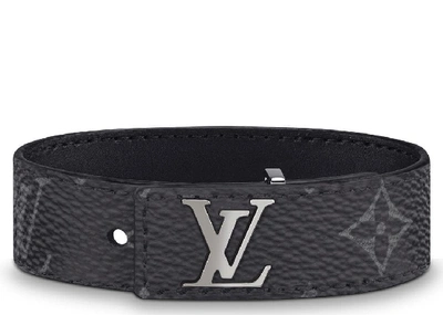 LOUIS VUITTON Bracelet Liens Monogram Empreinte Flower PG Black Q95647