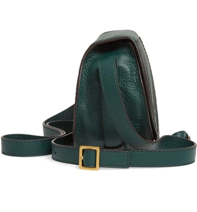 Shop Chloé 'mini Marcie' Leather Crossbody Bag - Green In Rain Forest