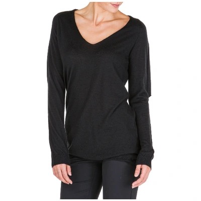 Shop Rick Owens Women's Jumper Sweater V-neck In Black