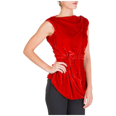 Shop Rick Owens Women's Top Sleeveless In Red