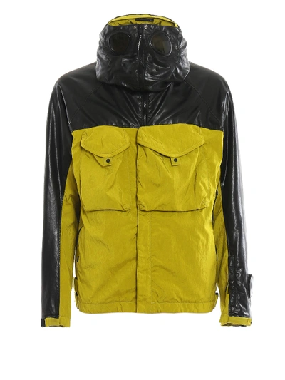 La Mille Quartz Goggle Padded Jacket In Yellow
