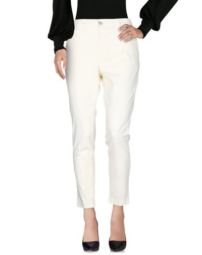 Shop Aglini Casual Pants In White