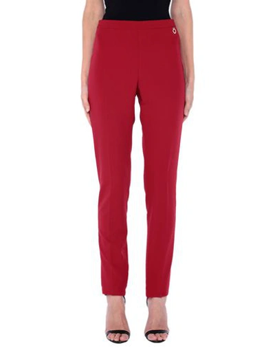 Shop Entre Amis Casual Pants In Red
