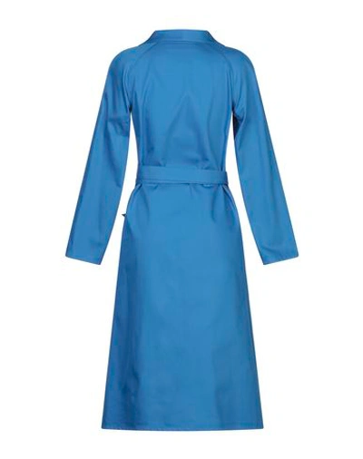 Shop A_plan_application Midi Dresses In Bright Blue