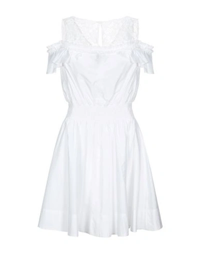 Shop Pinko Short Dress In White