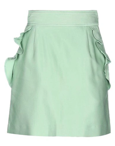 Shop Sandro Mini Skirt In Light Green
