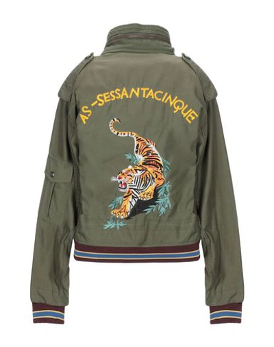 Shop As65 Jacket In Military Green