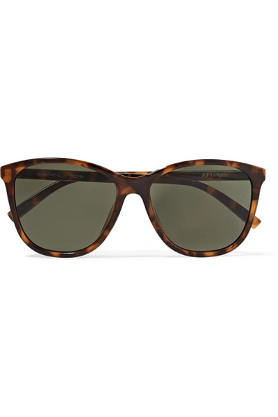 Shop Le Specs Entitlement Cat-eye Tortoiseshell Acetate Sunglasses