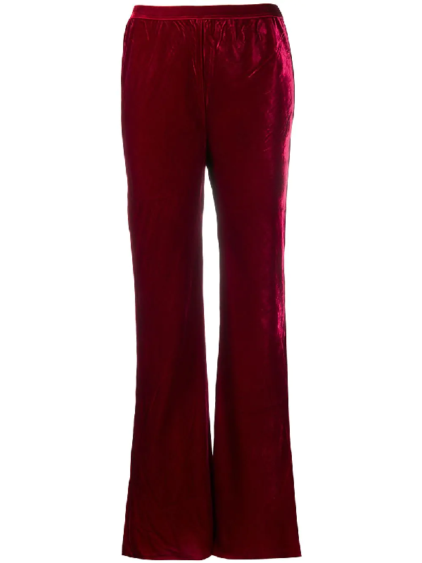 Mes Demoiselles Flared Trousers In Red | ModeSens