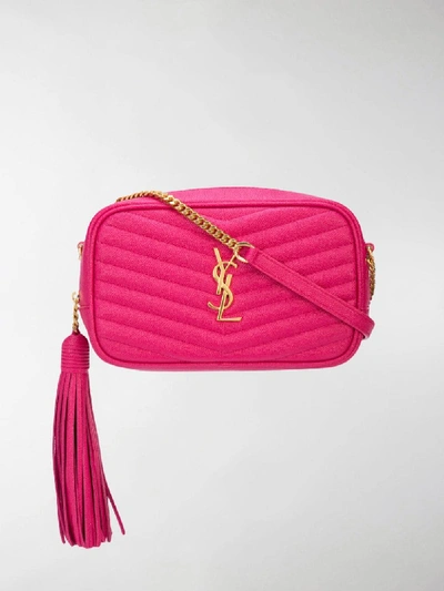 Shop Saint Laurent Lou Shoulder Bag In Pink