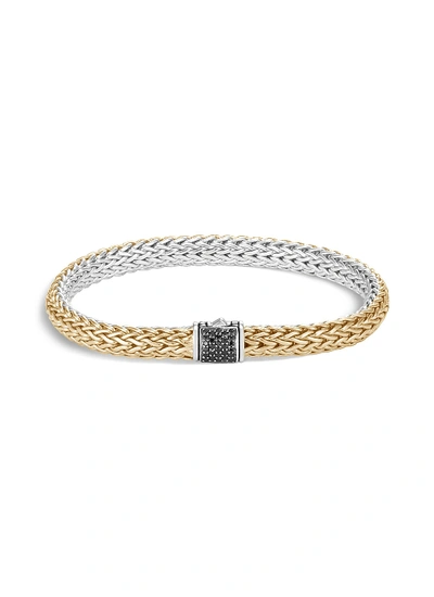 Shop John Hardy 'classic Chain' Spinel 18k Gold Silver Bracelet