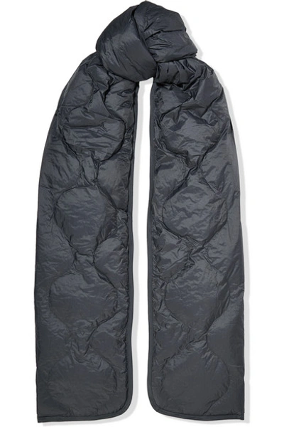 Shop Isabel Marant Bremon Quilted Shell Scarf In Charcoal
