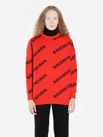 Shop Balenciaga Knitwear In Red