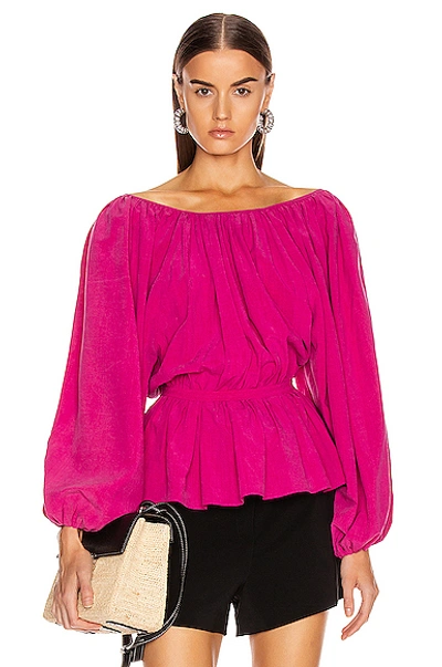 Shop Mara Hoffman Maud Top In Hot Pink