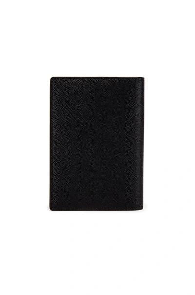 Shop Saint Laurent Passport Case In Black