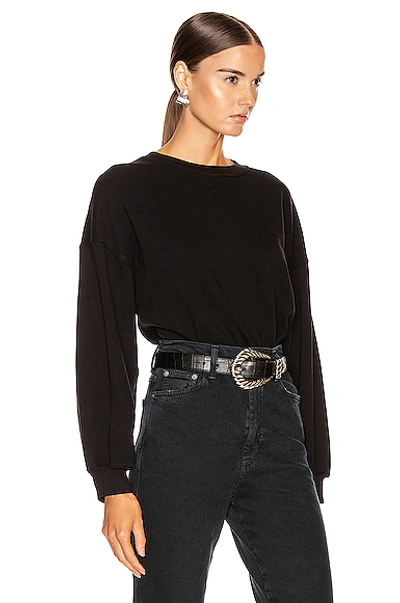 Shop Agolde Balloon Sleeve Sweatshirt In Beltway