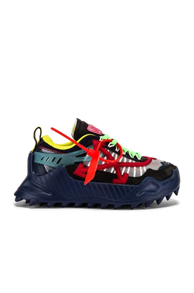 Shop Off-white Odsy-1000 Sneaker In Blue & Red
