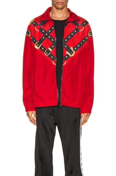 Shop Versace Windbreaker In Red