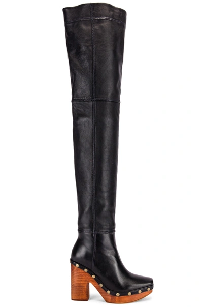 Shop Jacquemus Knee High Boot In Black