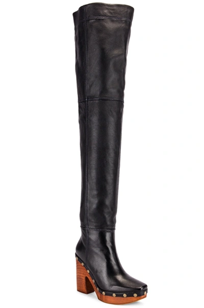 Shop Jacquemus Knee High Boot In Black