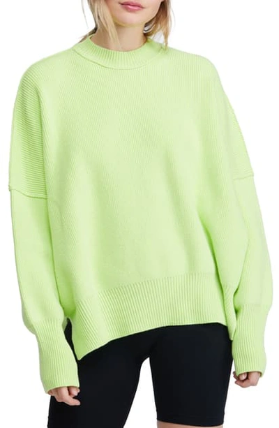 Shop Free People Easy Street Tunic In Bright Lime