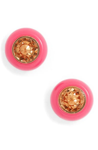 Shop Kate Spade Be Bold Small Stud Earrings In Pink Multi