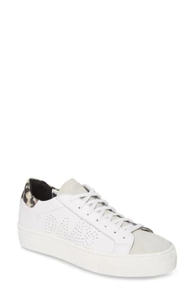 Shop P448 Thea Platform Sneaker In Whiles/ White