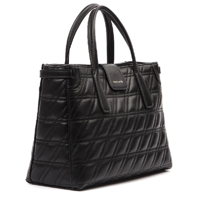 Shop Zanellato Black Duo Metropolitan S Zeta Leather Bag