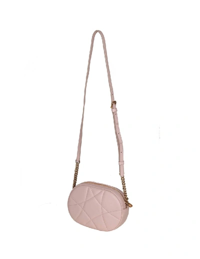 Shop Dolce & Gabbana Shoulder Bag Devotion In Nappa Matelassé In Pink