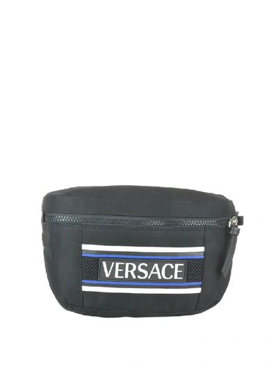Shop Versace Olympus Belt Bag In Grey
