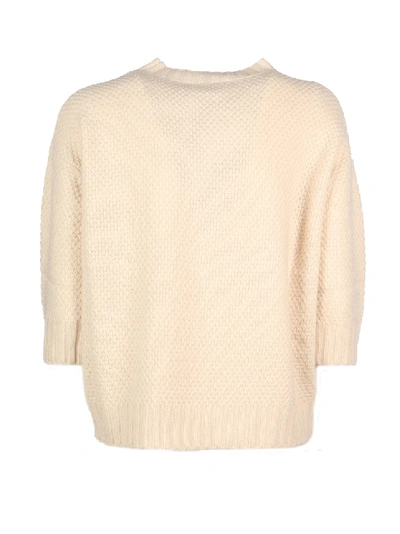 Shop Max Mara Wool Sweater In Neutrals
