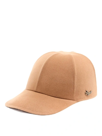 Shop Ermenegildo Zegna Felt Baseball Hat In Brown